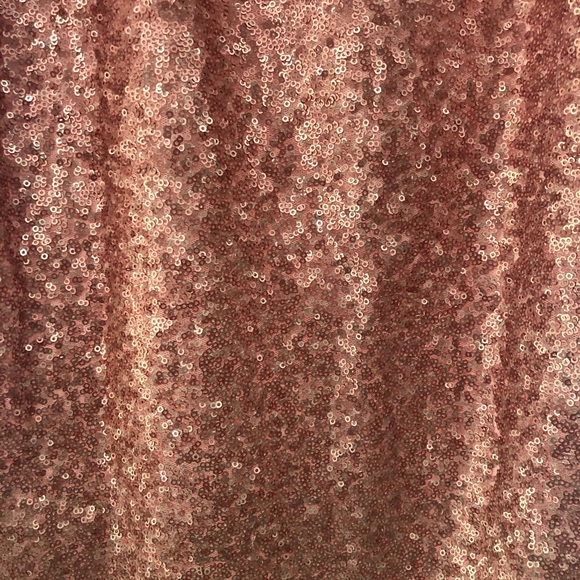 NWT Vince Camuto Blush Peach Sequin Midi Dress - Picture 11 of 11